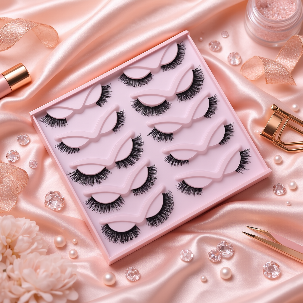 Everly Beauties 10 Pair Mixed Style False Eyelash Set – Reusable & Lightweight