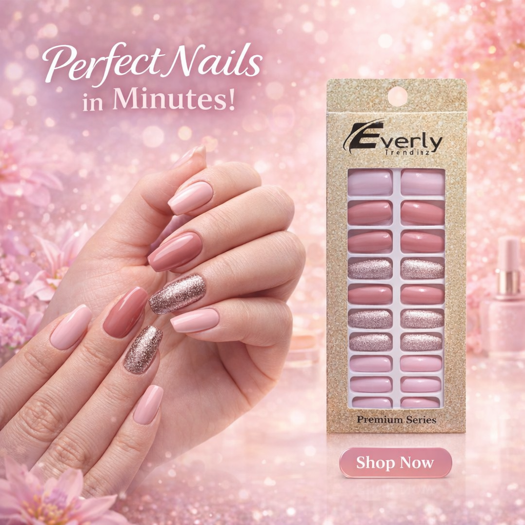 Everly Beauties 24x False Nails Set | Salon-Quality Press-On Nails