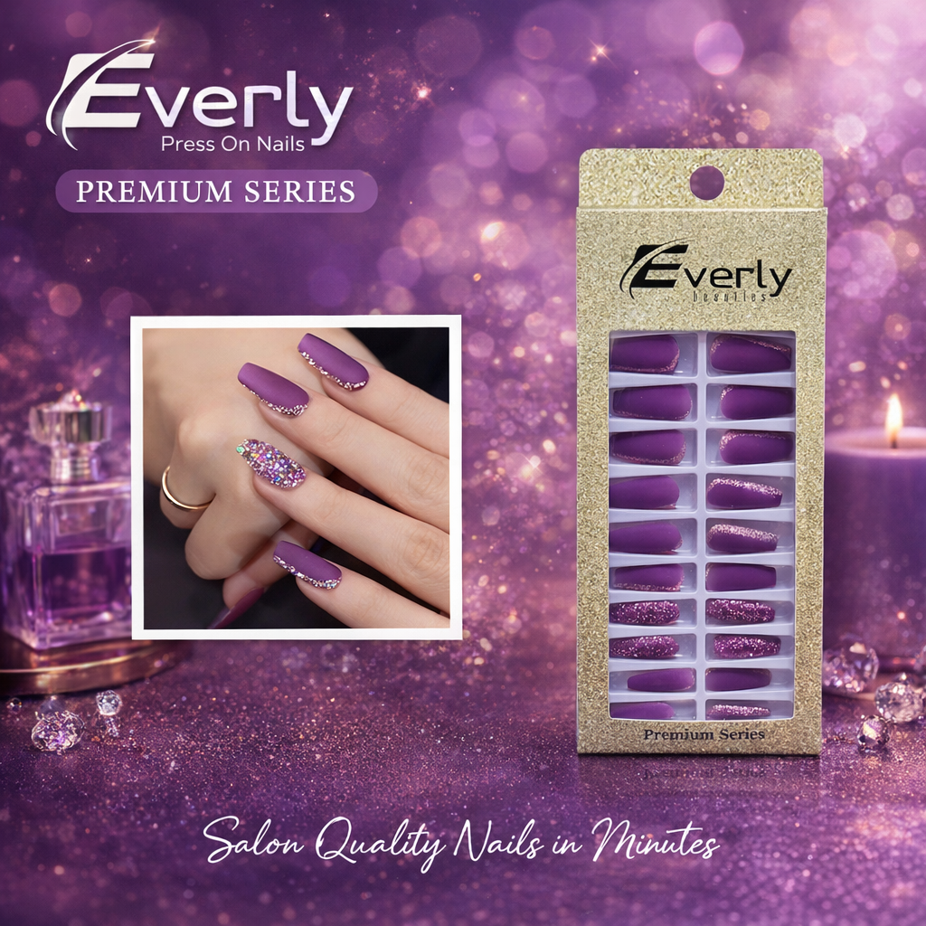 Everly Beauties 24x False Nails Set | Salon-Quality Press-On Nails