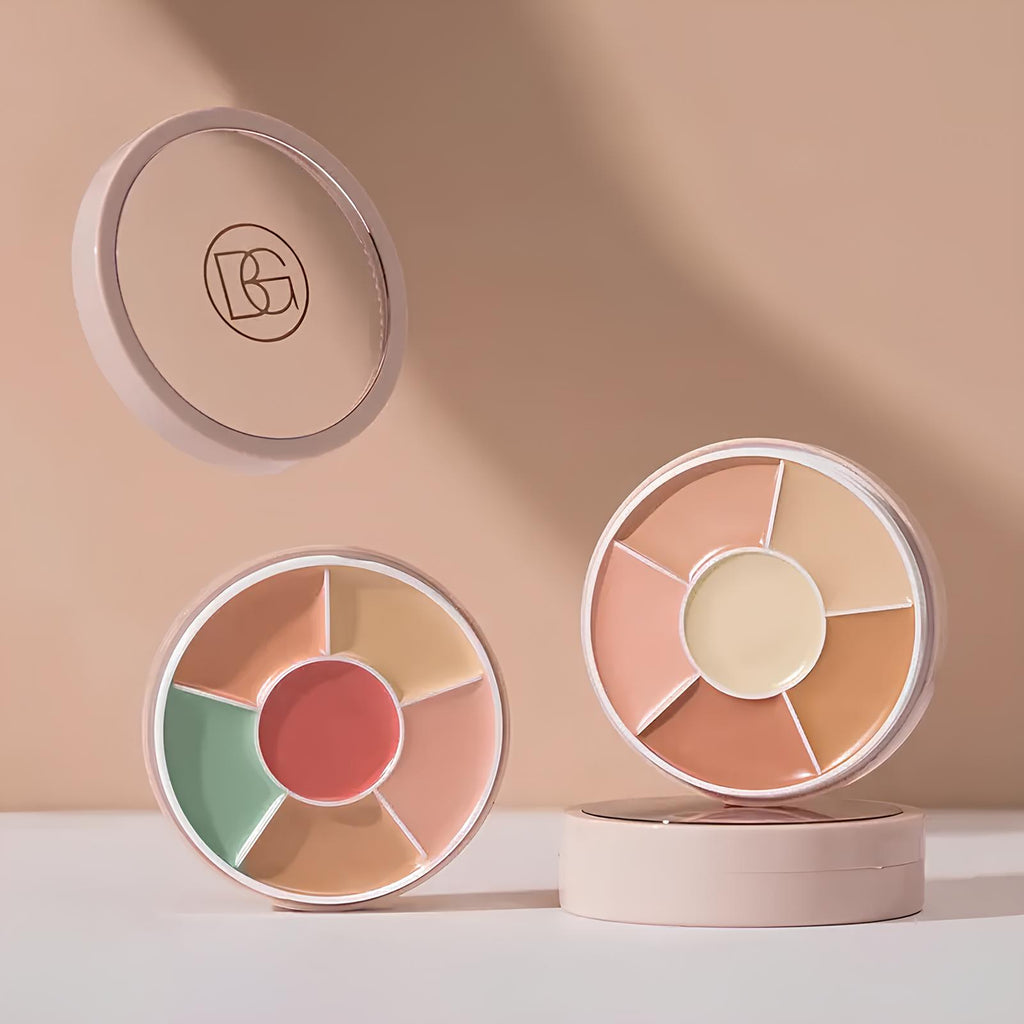 Beauty Glazed Soft Phantom Concealer 6 Color Palette | Full Coverage Conceal & Contour