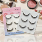 Everly Beauties G300 Series 3Pair False Eyelash Set | Lightweight Reusable Lashes