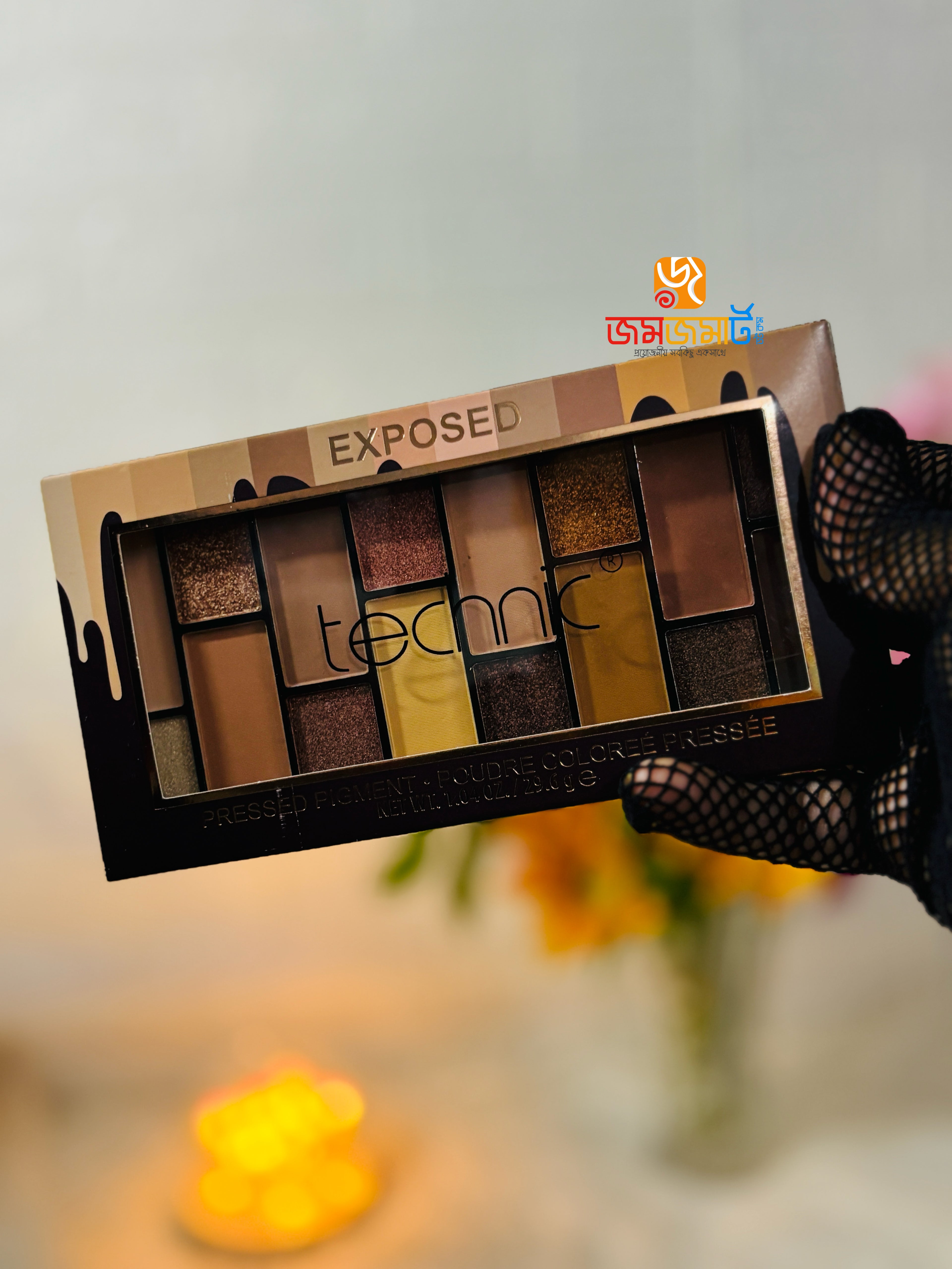 Technic Exposed Pressed Pigment Palette | 16 Shade Nude Eyeshadow in Bangladesh