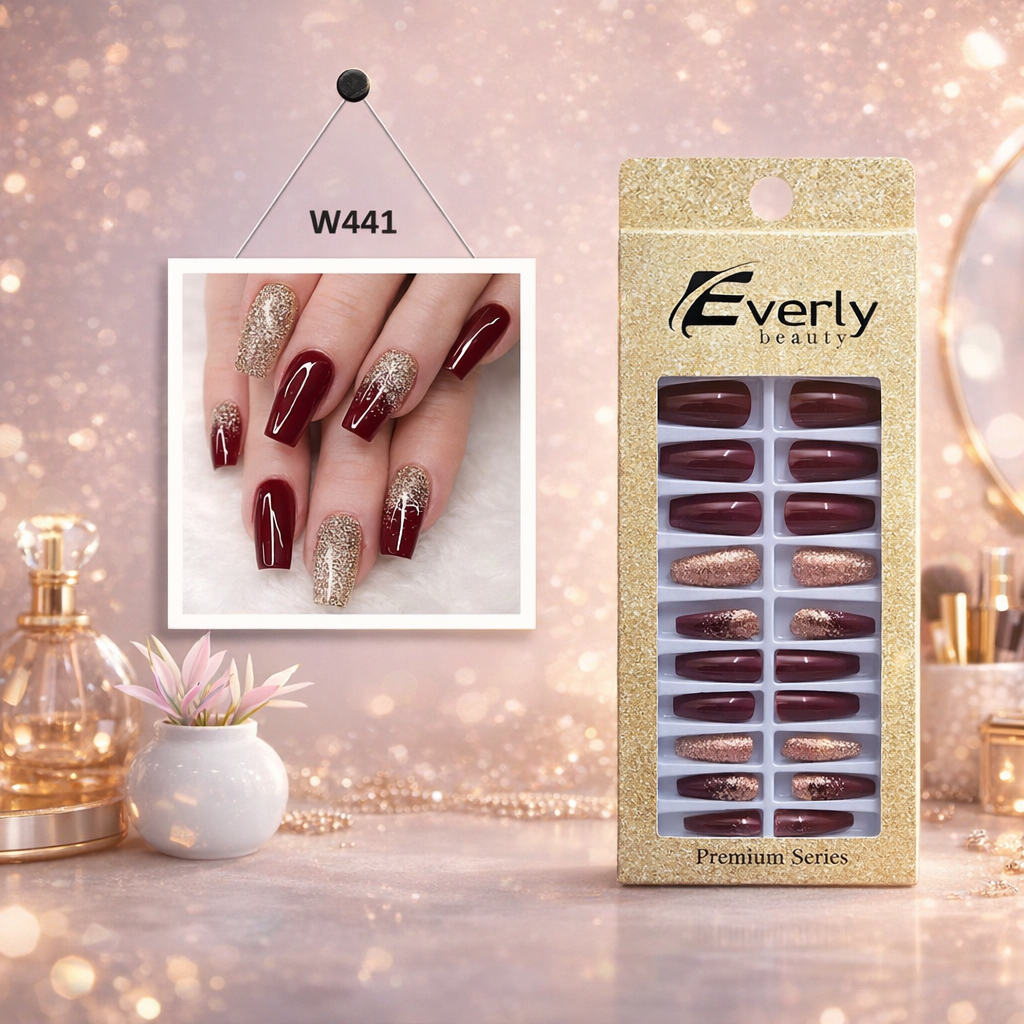 Everly Beauties 24x False Nails Set | Salon-Quality Press-On Nails