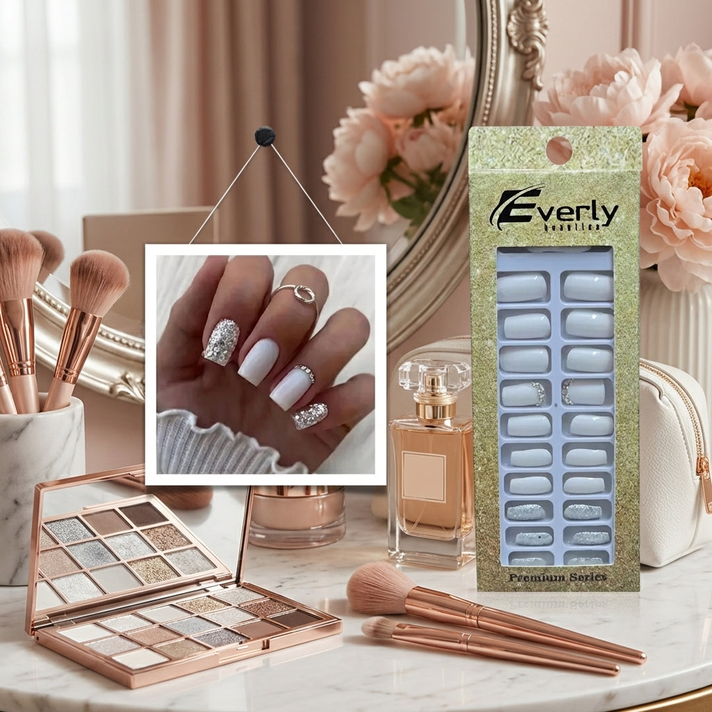 Everly Beauties 24x False Nails Set | Salon-Quality Press-On Nails