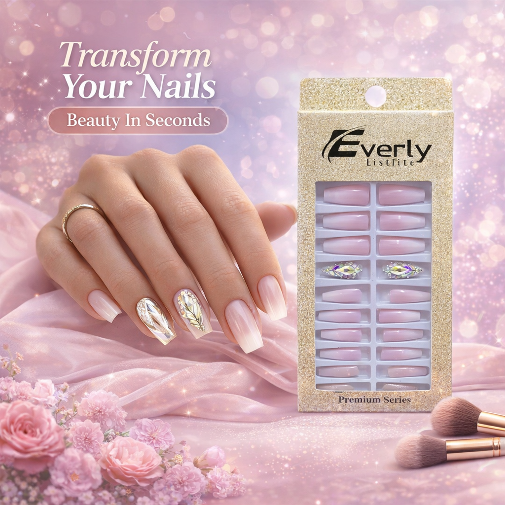 Everly Beauties 24x False Nails Set | Salon-Quality Press-On Nails