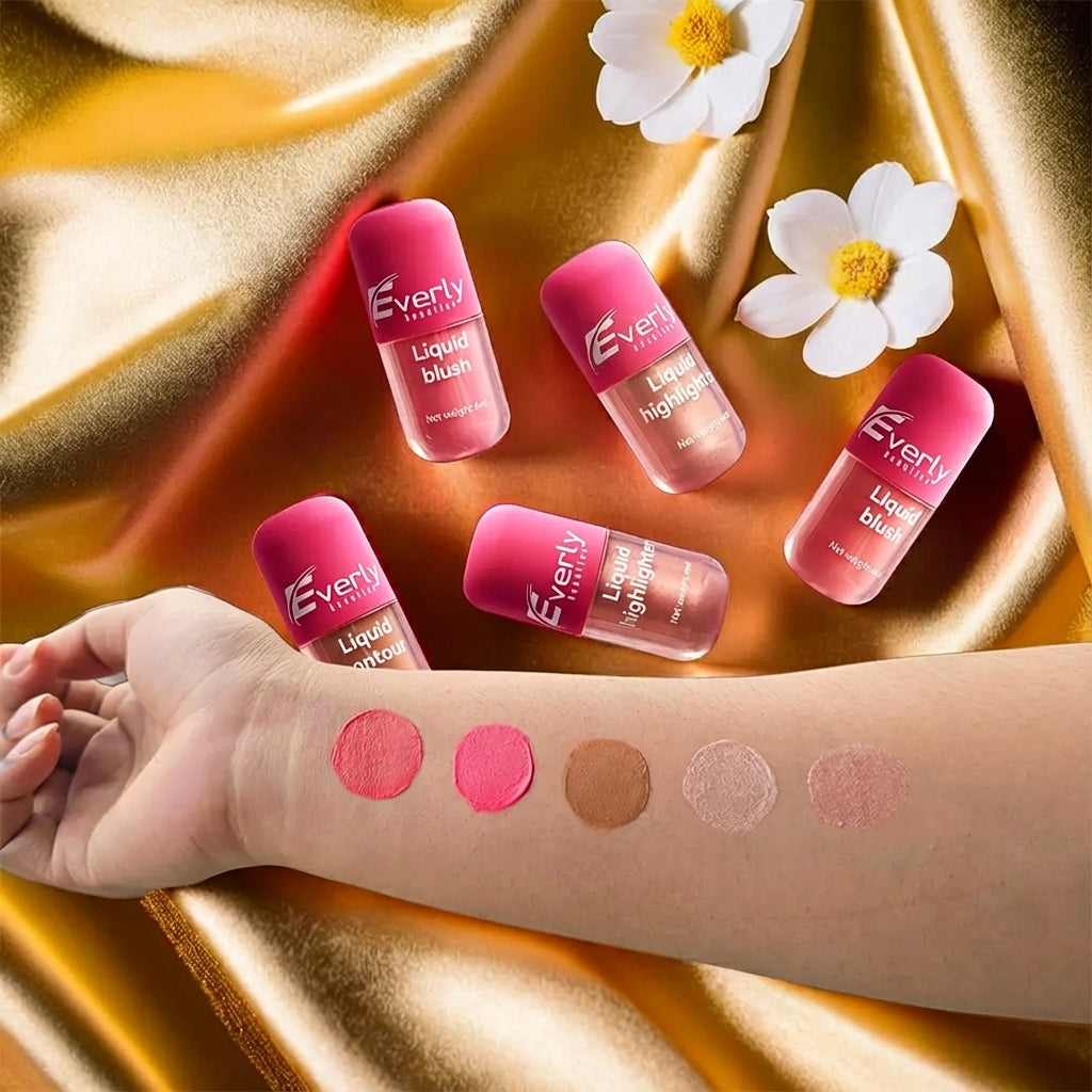 Everly Beauties Blush Glow & Sculpt Kit – Multi-Functional Makeup for Radiant Glow