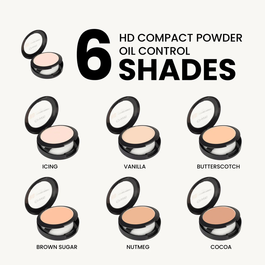 MARS HD Compact Powder | Oil Control & Matte Finish | Lightweight Coverage