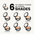 MARS HD Compact Powder | Oil Control & Matte Finish | Lightweight Coverage