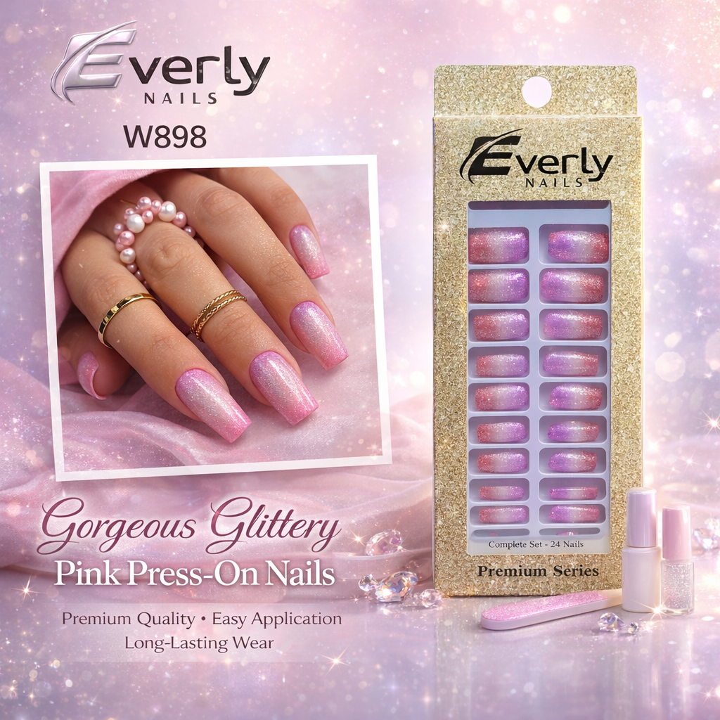 Everly Beauties 24x False Nails Set | Salon-Quality Press-On Nails