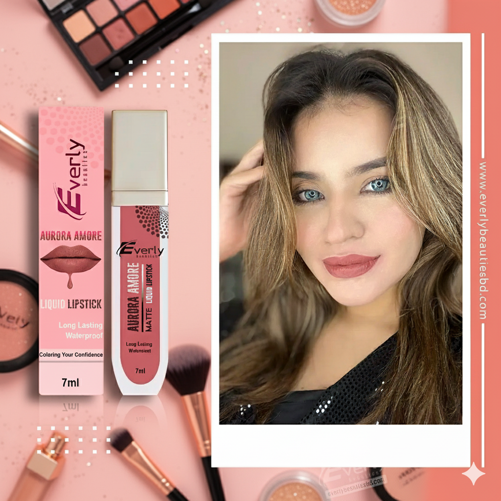 Everly Beauties Aurora Amore Matte Liquid Lipstick | Long-Lasting Waterproof Matte