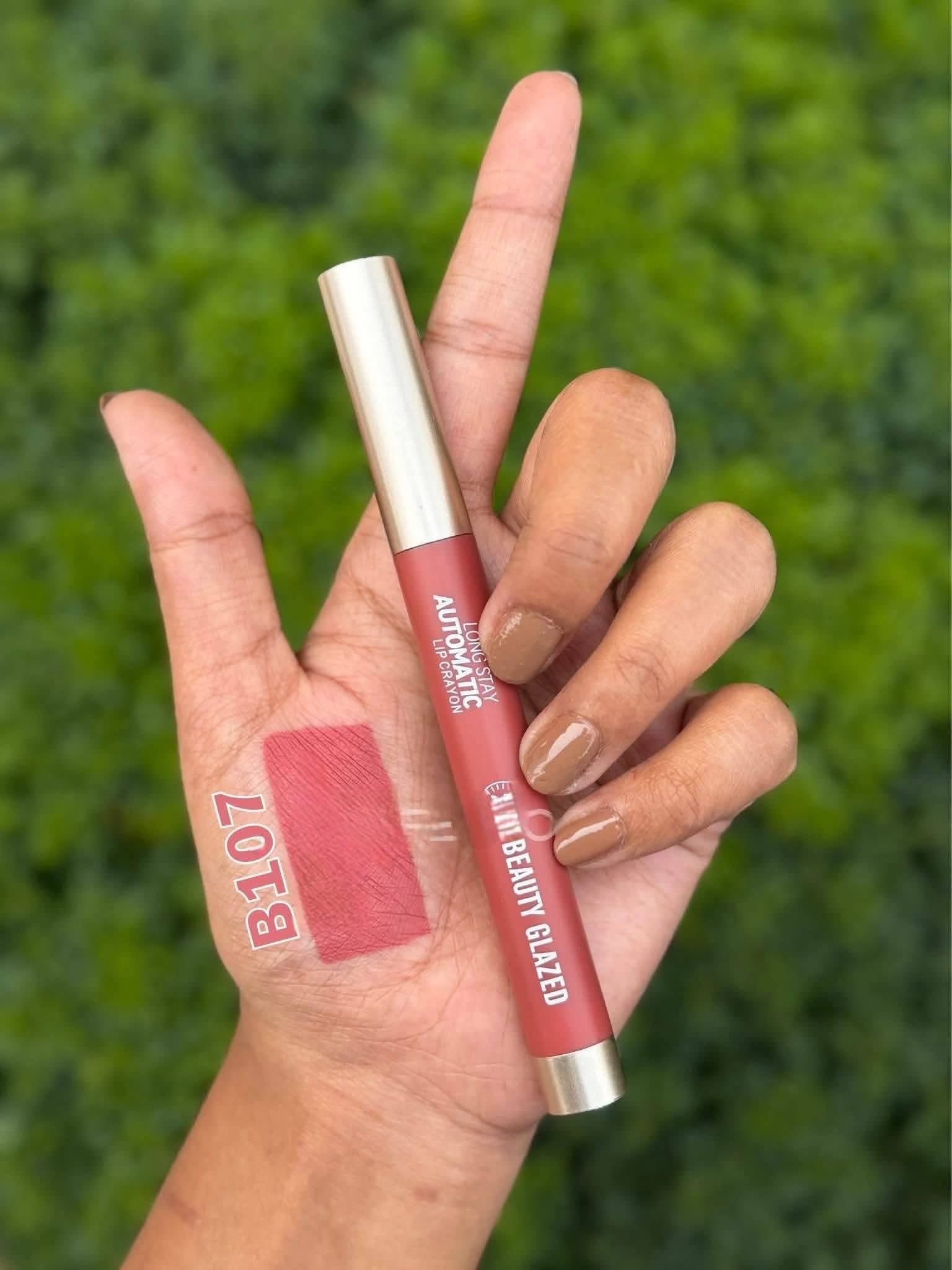 Beauty Glazed Long Stay Automated Lip Crayon | Soft Matte Long-Lasting Lip Color