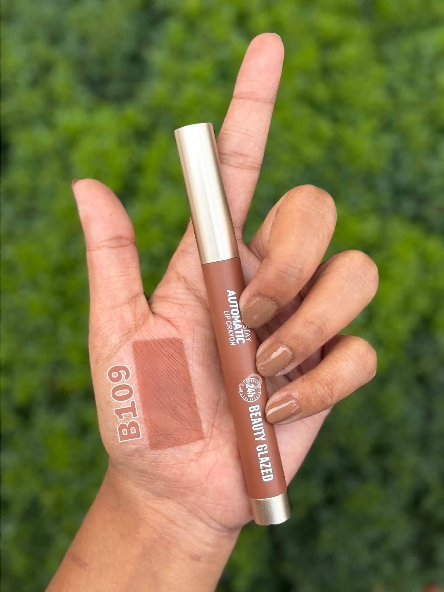Beauty Glazed Long Stay Automated Lip Crayon | Soft Matte Long-Lasting Lip Color