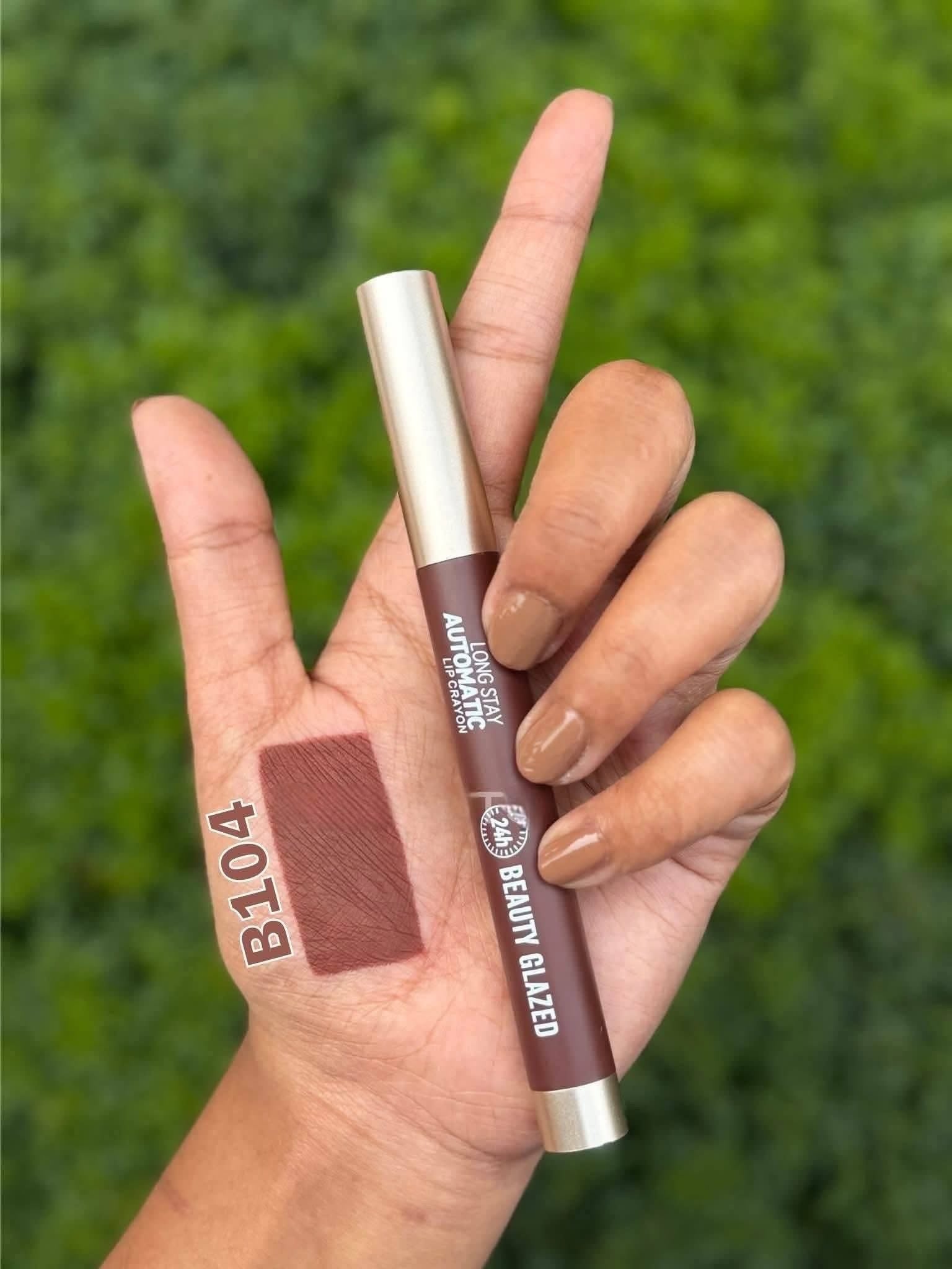 Beauty Glazed Long Stay Automated Lip Crayon | Soft Matte Long-Lasting Lip Color