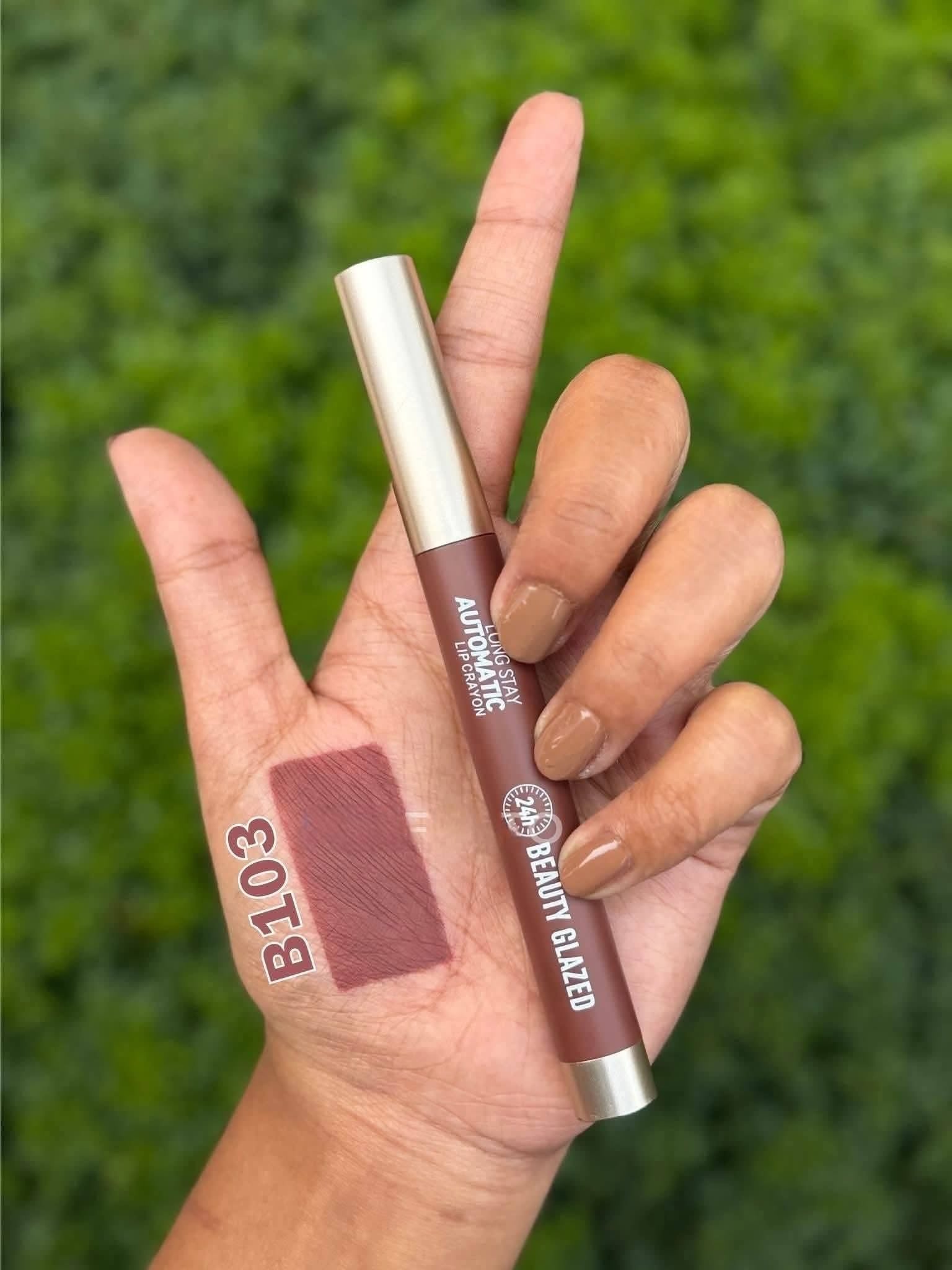Beauty Glazed Long Stay Automated Lip Crayon | Soft Matte Long-Lasting Lip Color