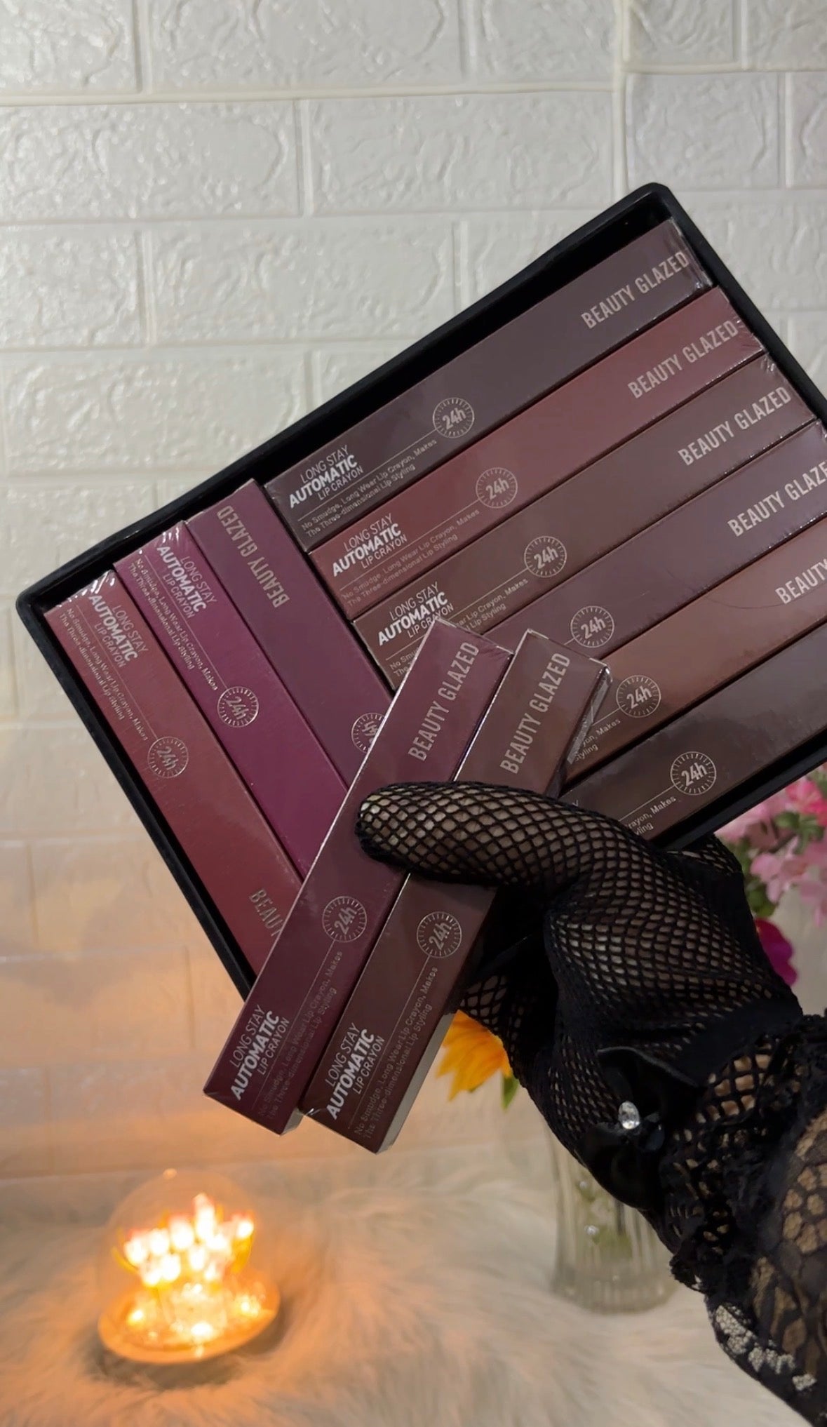 Beauty Glazed Long Stay Automated Lip Crayon | Soft Matte Long-Lasting Lip Color