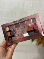 Rbory 18-Shade Matte Eyeshadow Palette - Velvety Full Pigment