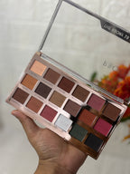 Rbory 18-Shade Matte Eyeshadow Palette - Velvety Full Pigment