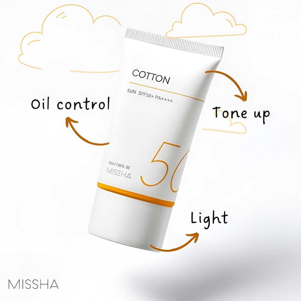 Missha All Around Safe Block Cotton Sun SPF50+