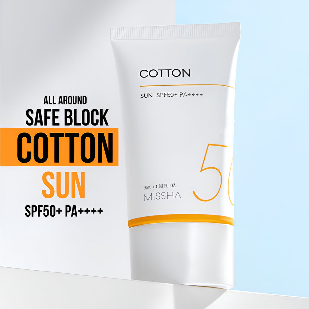 Missha All Around Safe Block Cotton Sun SPF50+