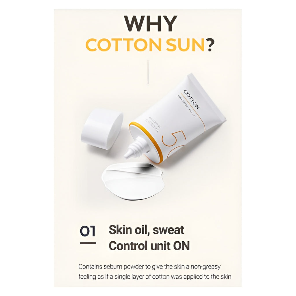 Missha All Around Safe Block Cotton Sun SPF50+