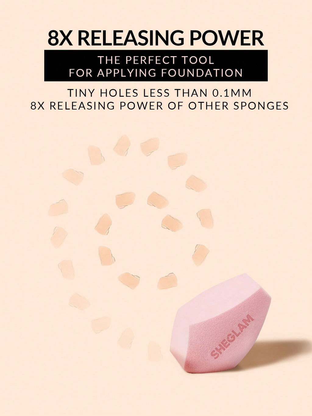 Sheglam Multi-Faceted Makeup Sponge-Pink