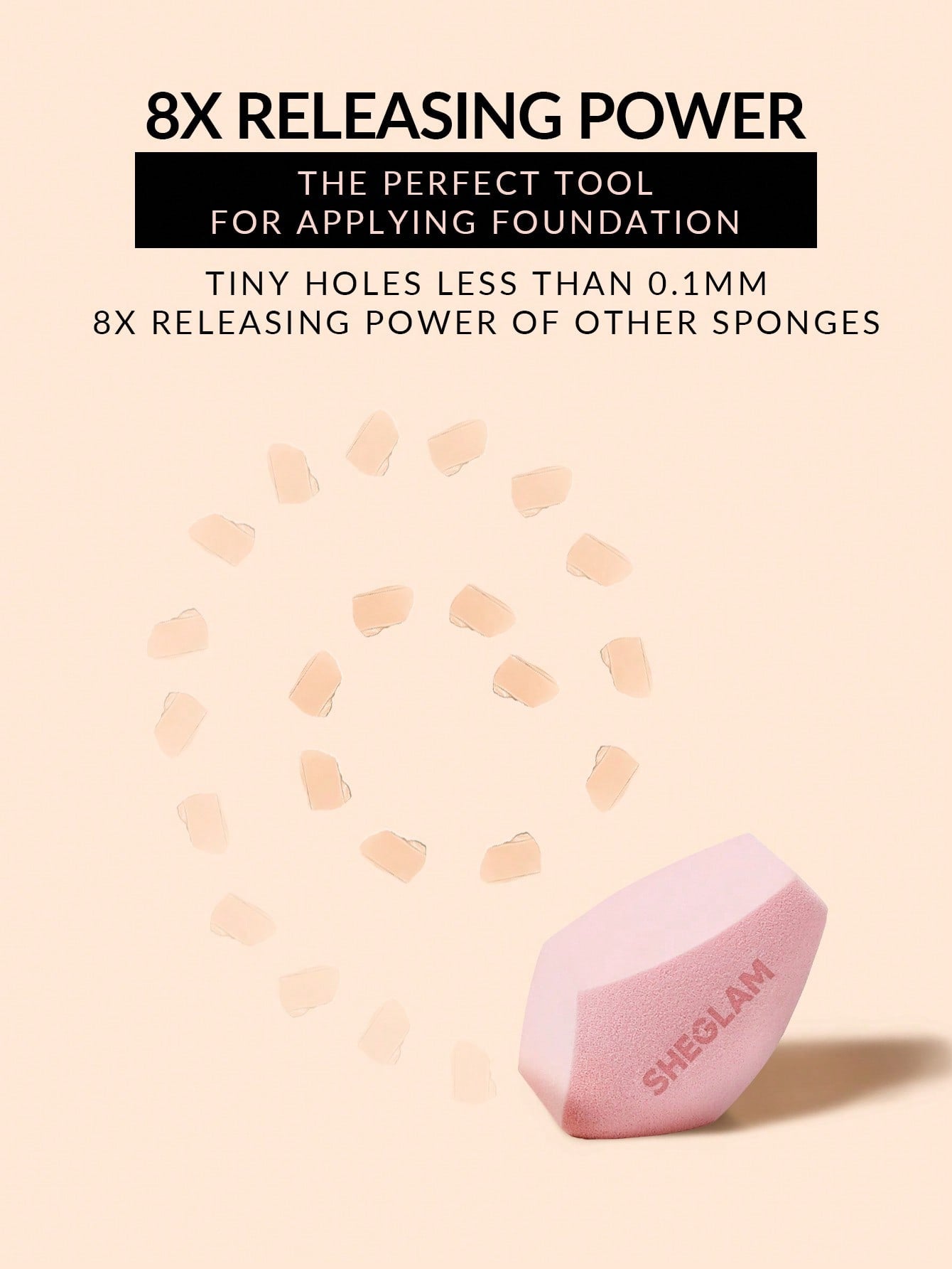 Sheglam Multi-Faceted Makeup Sponge-Pink
