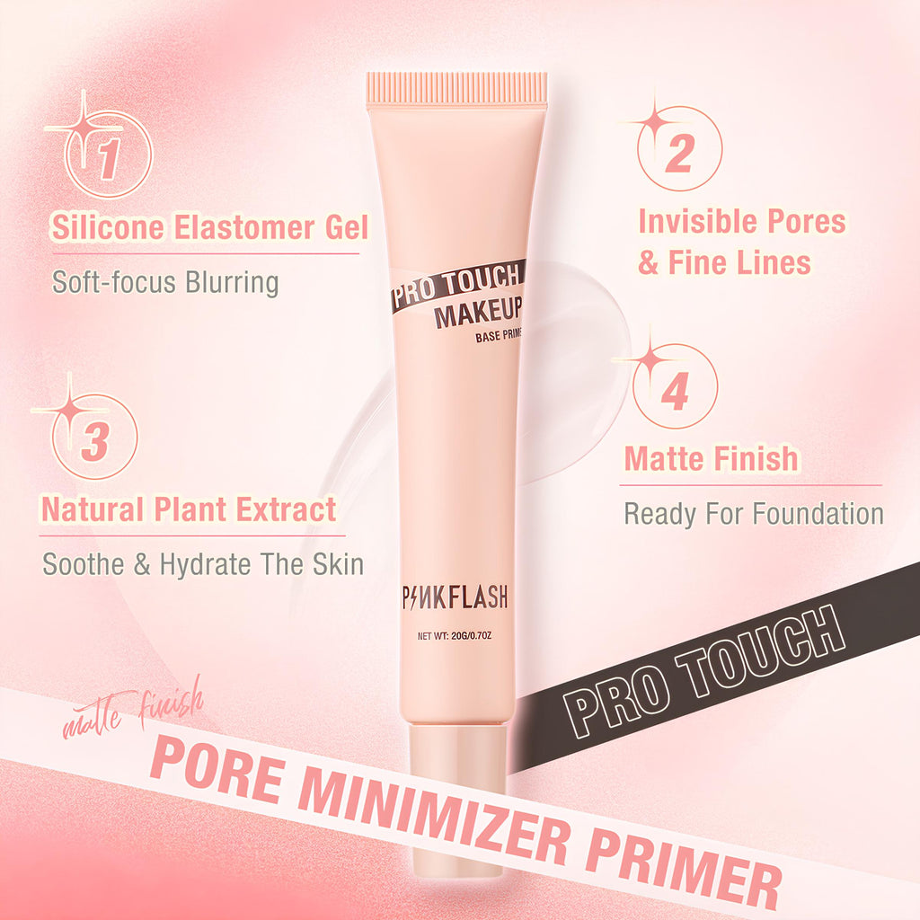 Pinkflash Pro Touch Makeup Base Primer – Pore-Blurring Matte Primer