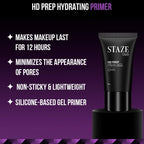 Staze 9to9 HD Prep Hydrating Primer – 12H Long-Lasting, Pore & Fine Line Blur