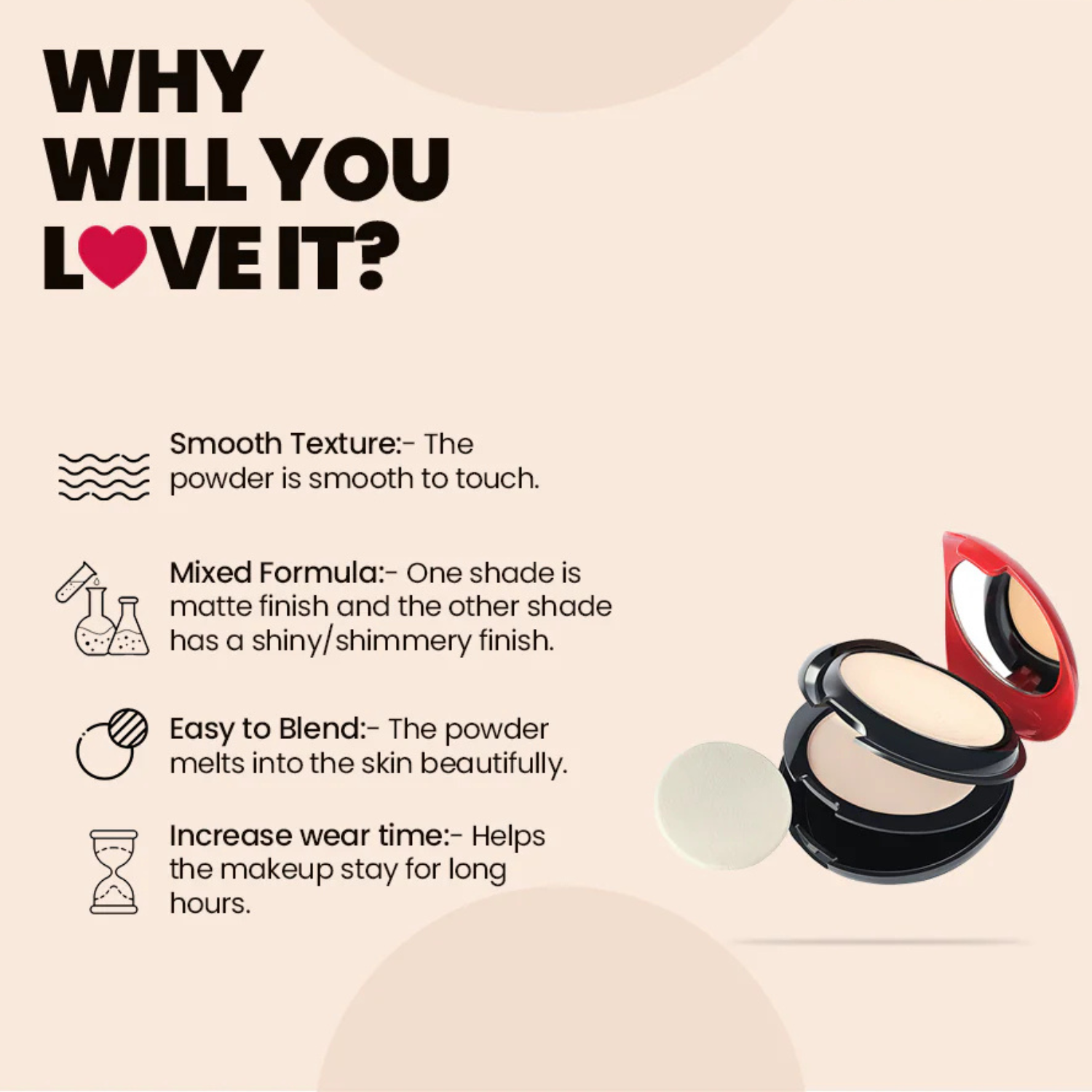 MARS Silky Skin Compact Powder | Matte & Glow 2-in-1 Compact Powder