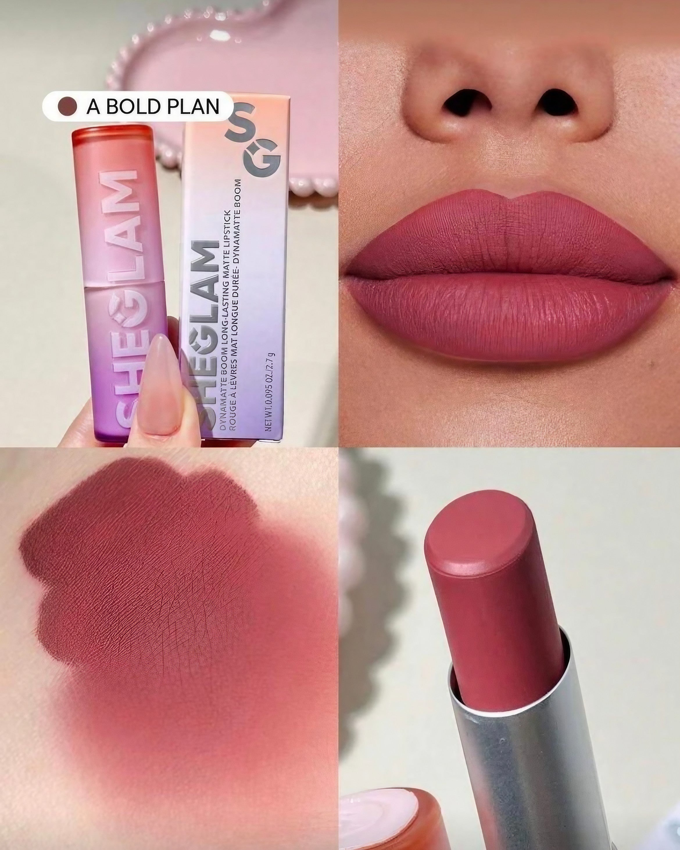 Sheglam Dynamatte Boom Matte Lipstic | Long-Lasting