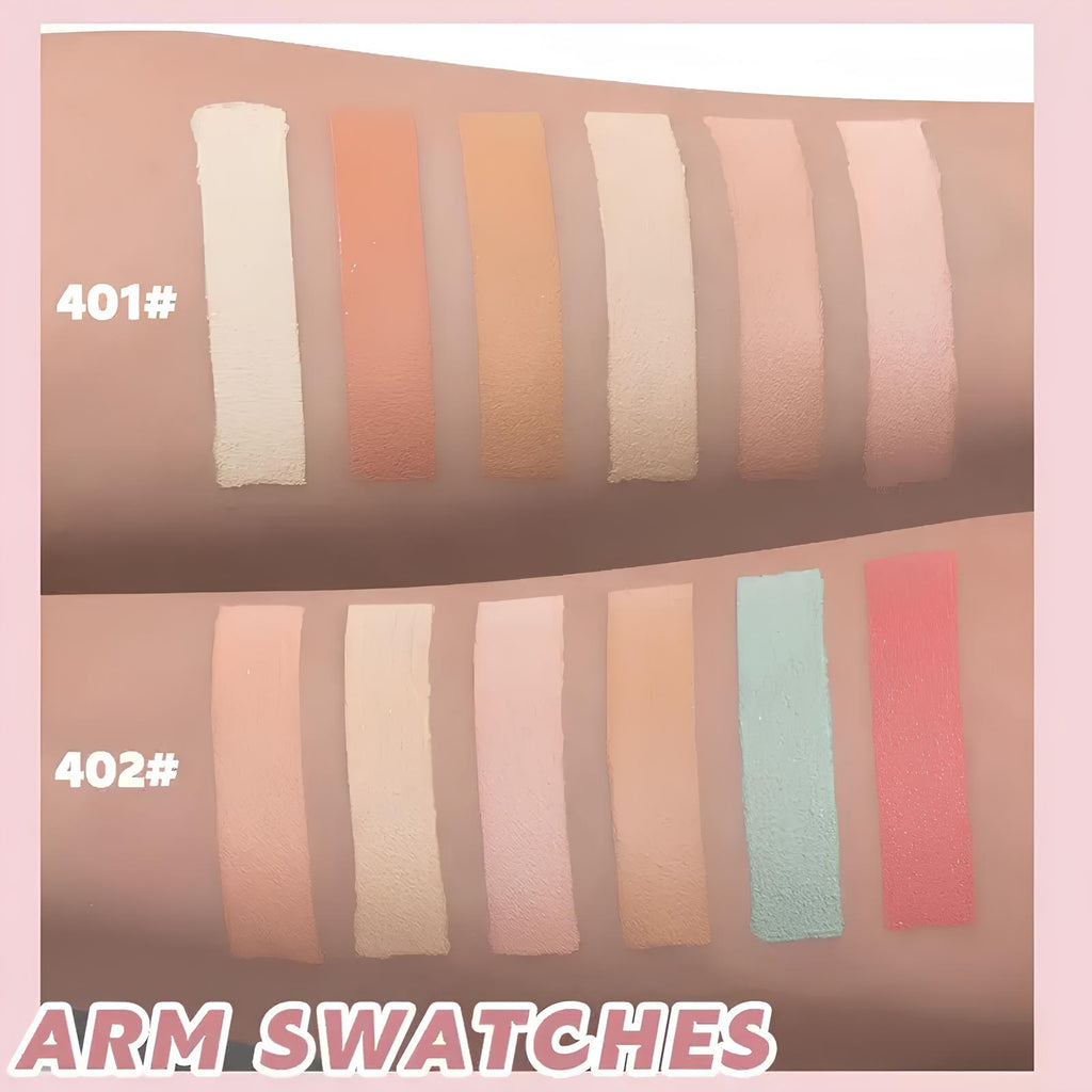 Beauty Glazed Soft Phantom Concealer 6 Color Palette | Full Coverage Conceal & Contour