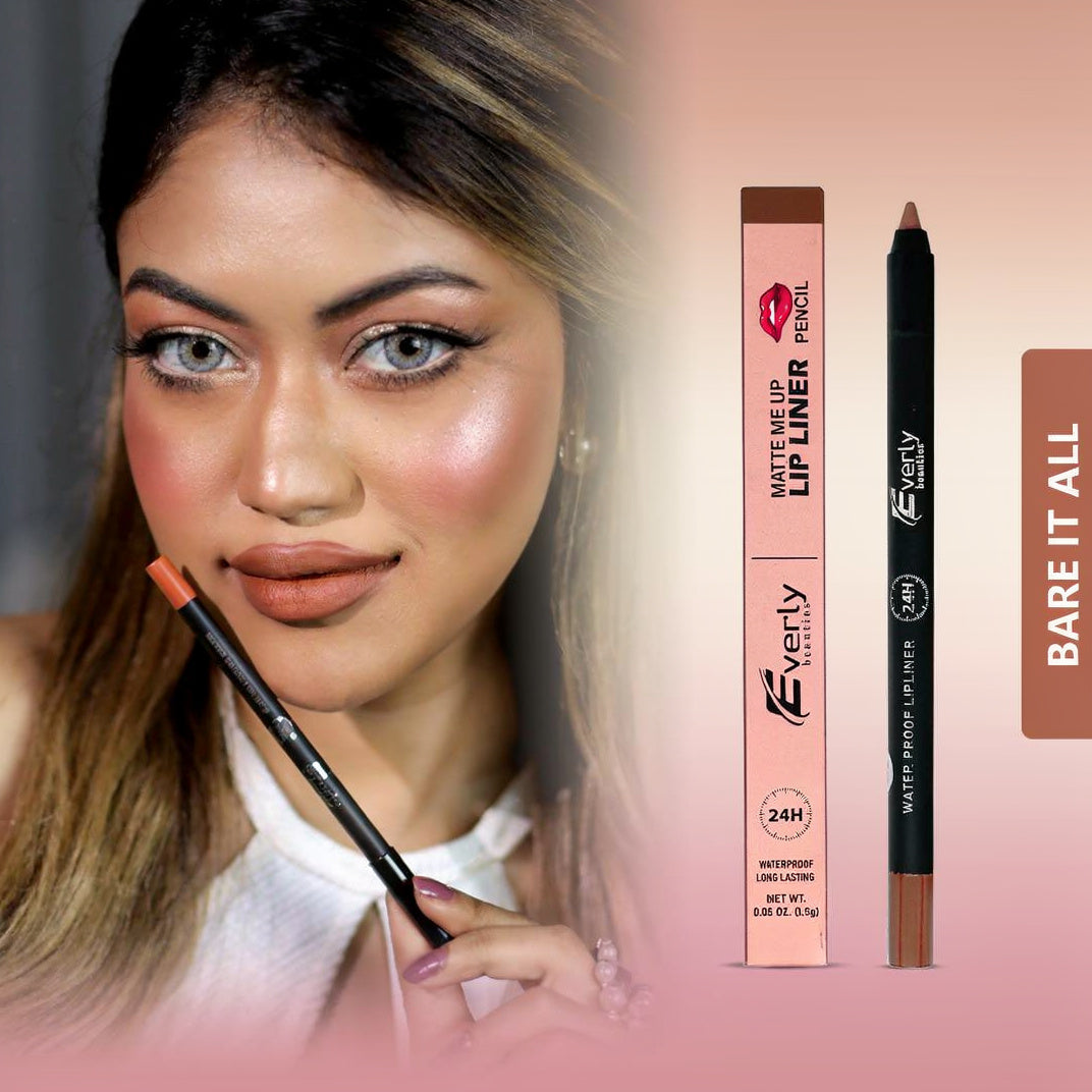 Everly Beauties Matte Me Up Lip Liner Pencil | Long-Lasting Matte Lip Liner