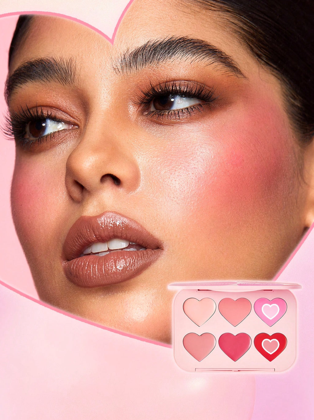 SHEGLAM Flush Crush Cream Blush Palette – Silky, Buildable Blush