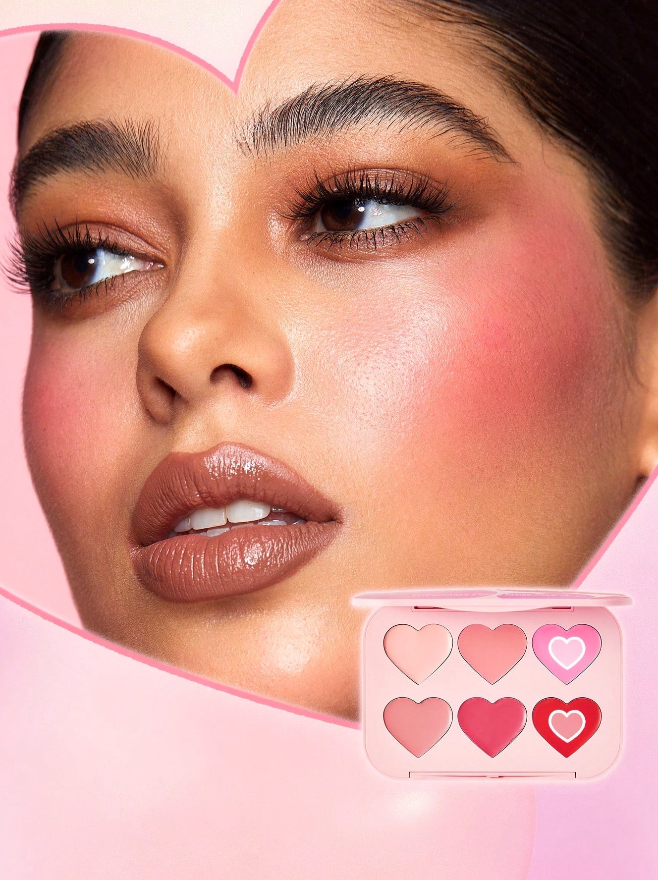 SHEGLAM Flush Crush Cream Blush Palette – Silky, Buildable Blush