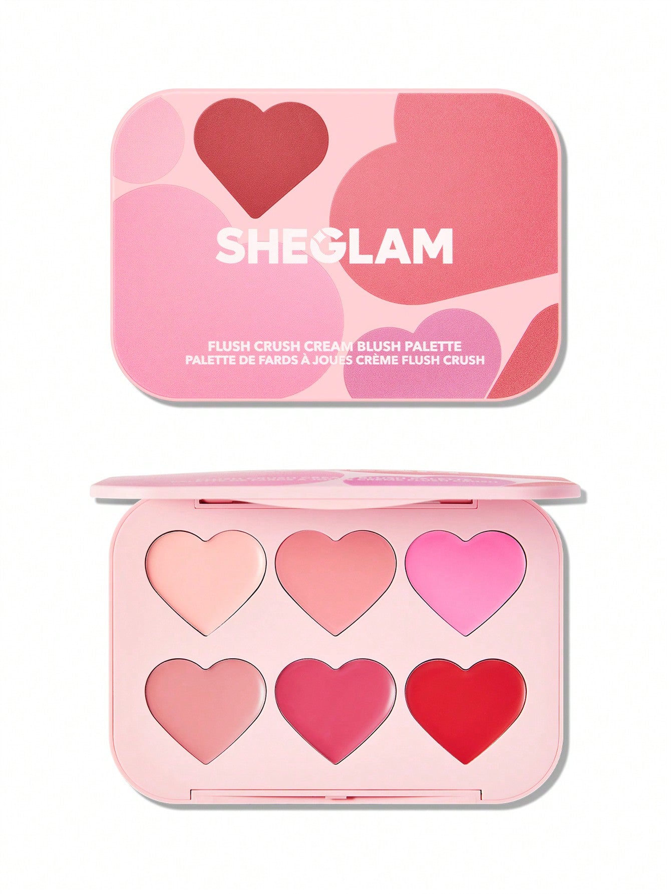 SHEGLAM Flush Crush Cream Blush Palette – Silky, Buildable Blush