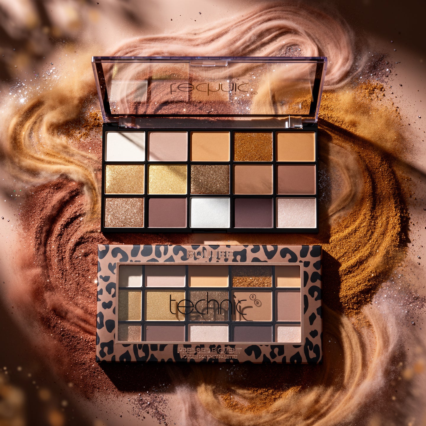 Technic Boujee Pressed Pigment Palette | Vegan X15 Eyeshadow Palette in Bangladesh