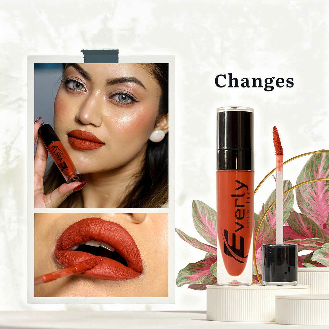 Everly Beauties Waterproof Matte Liquid Lipstick | Long-Lasting High Pigment