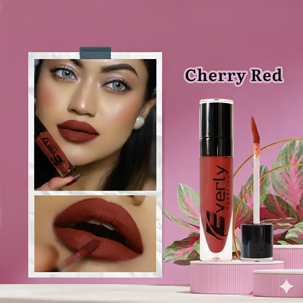 Everly Beauties Waterproof Matte Liquid Lipstick | Long-Lasting High Pigment