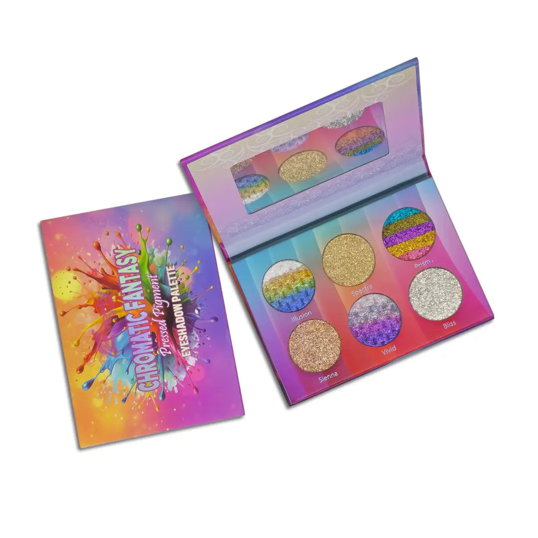 Everly Beauties Chromatic Fantasy Pressed Pigment Palette – Multichrome Magic