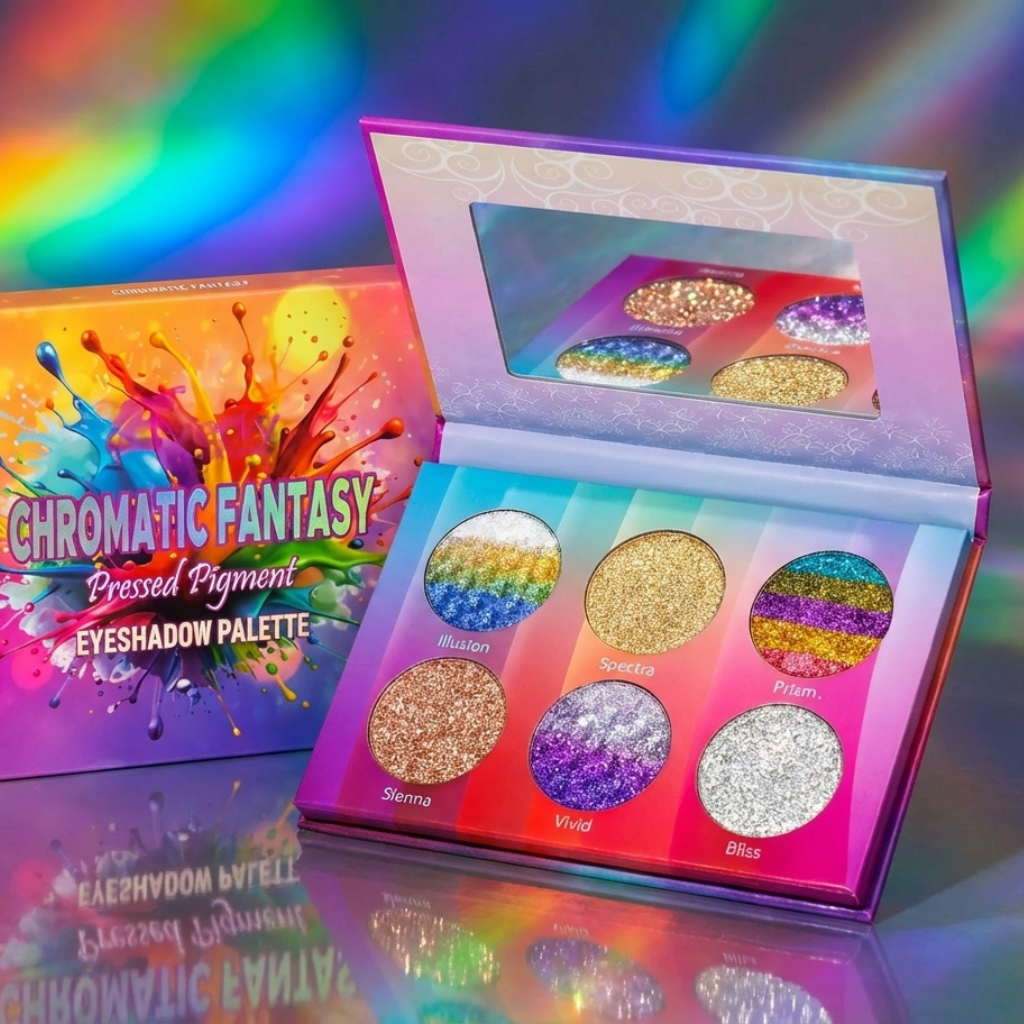 Everly Beauties Chromatic Fantasy Pressed Pigment Palette – Multichrome Magic