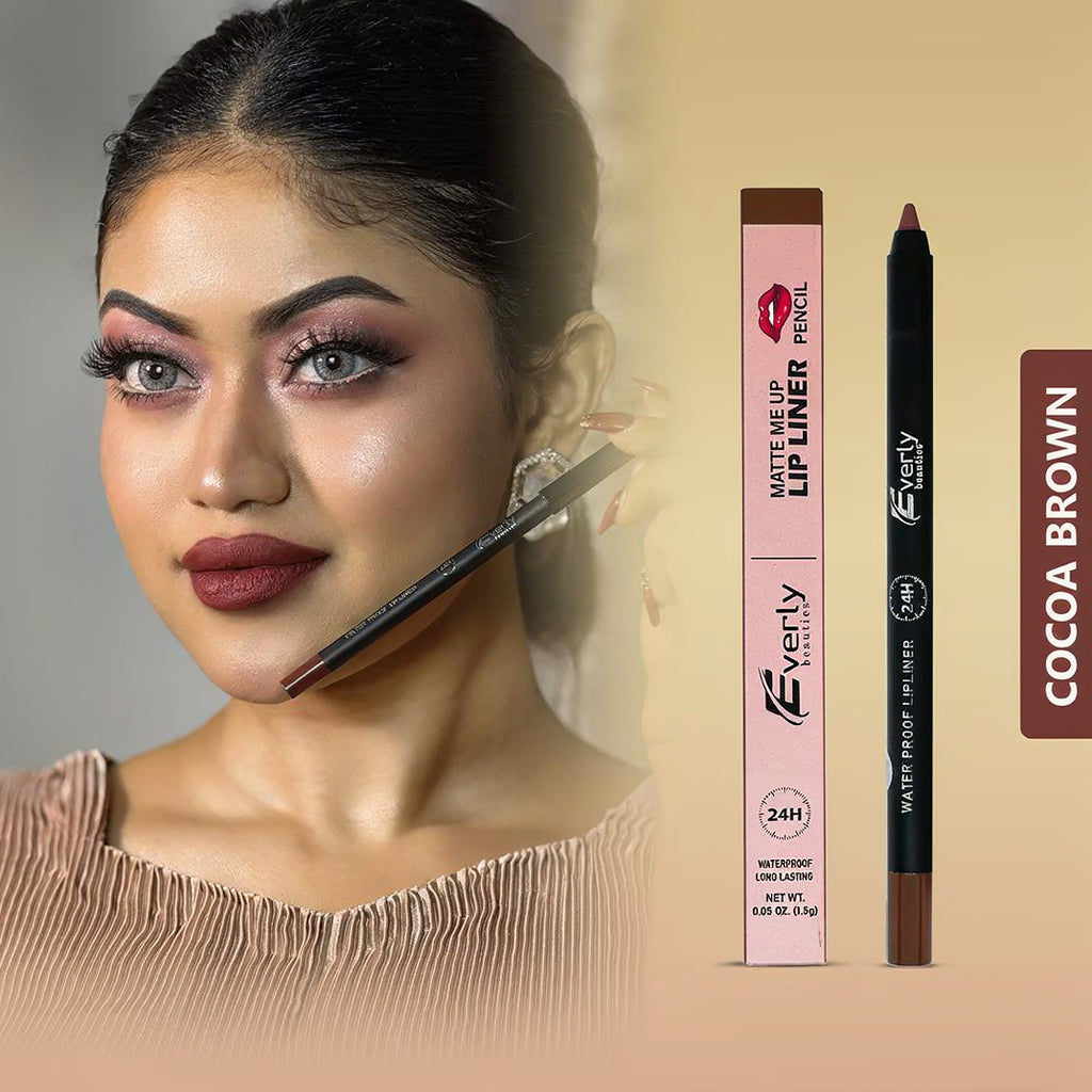 Everly Beauties Matte Me Up Lip Liner Pencil | Long-Lasting Matte Lip Liner