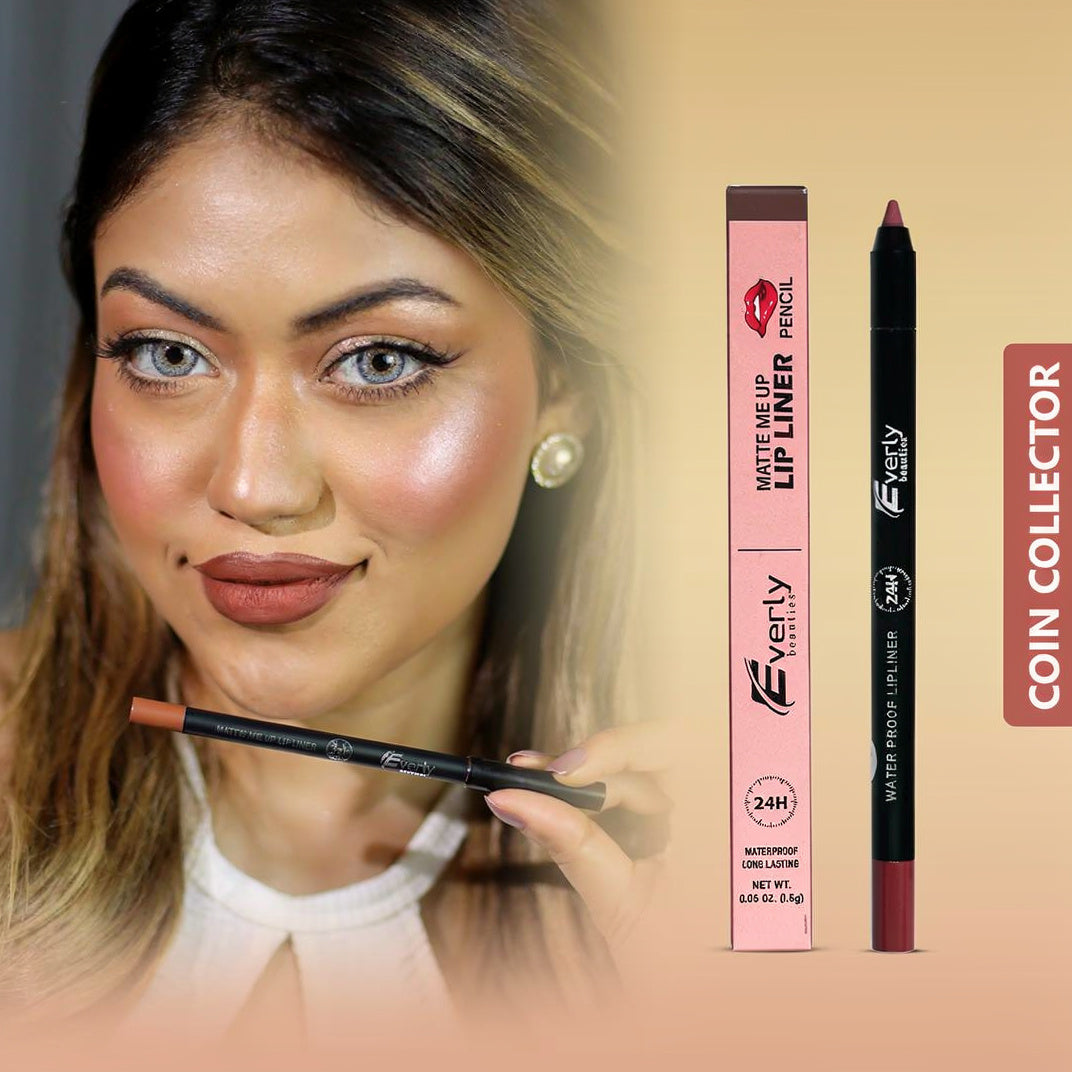 Everly Beauties Matte Me Up Lip Liner Pencil | Long-Lasting Matte Lip Liner