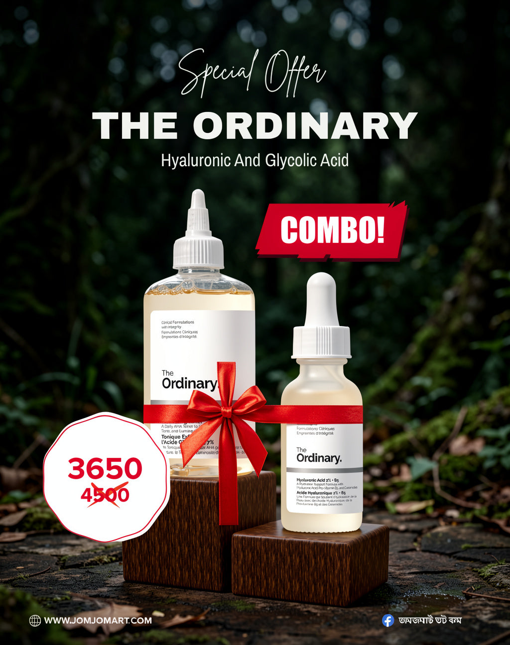 Glow & Balance Combo: Glycolic Acid 7% (100ML) + Hyaluronic Acid 2% + B5 Or Niacinamide 10% + Zinc 1%