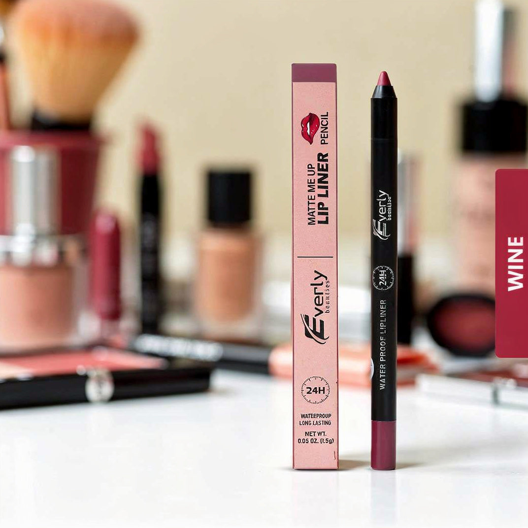 Everly Beauties Matte Me Up Lip Liner Pencil | Long-Lasting Matte Lip Liner