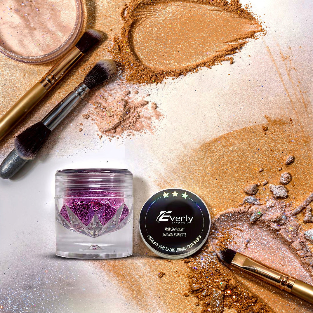 Everly Beauties CR Series Loose Pigment Eyeshadow | Soft Shimmer & High Pigment