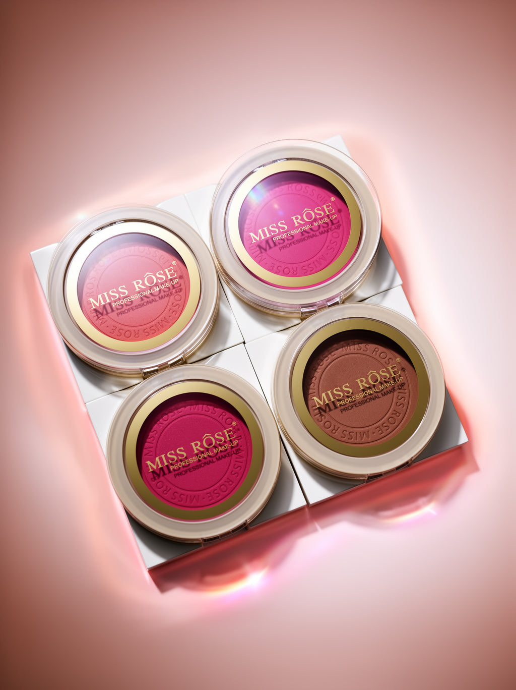 Miss Rose Powder Blush - High-Pigment 4-Shade Series