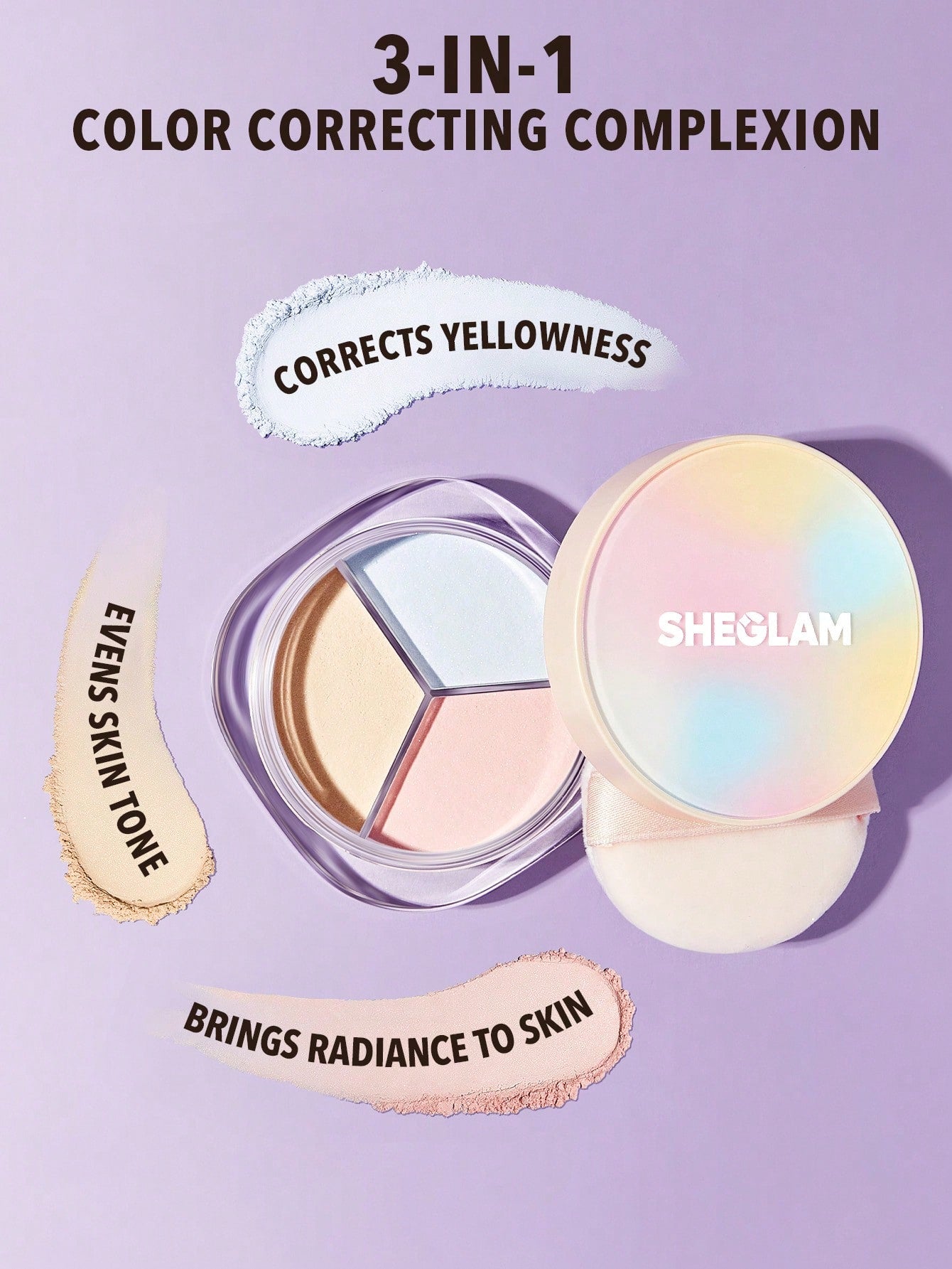 Sheglam Radiance Ring 3-In-1 Correcting Setting Powder | Blur & Brighten