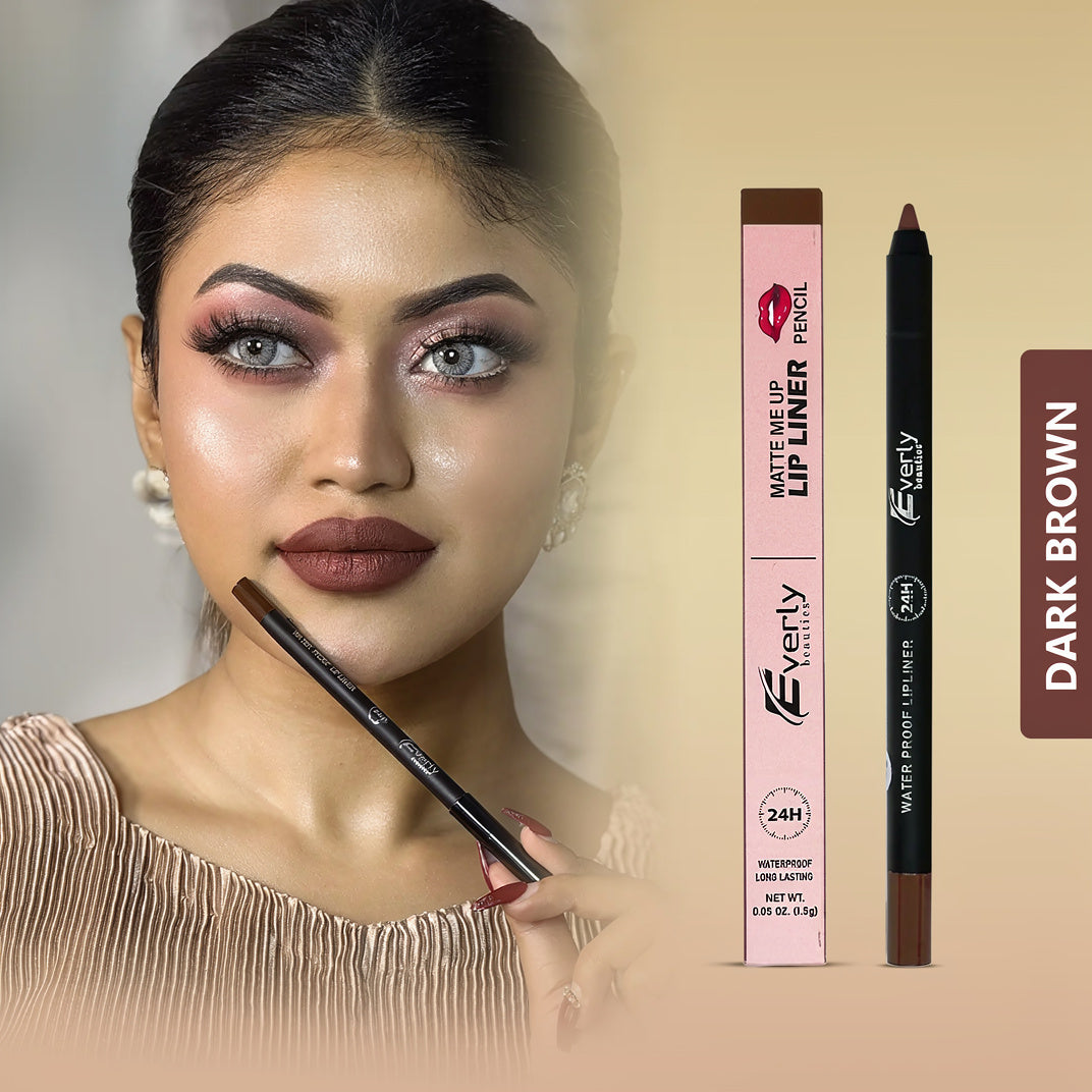 Everly Beauties Matte Me Up Lip Liner Pencil | Long-Lasting Matte Lip Liner
