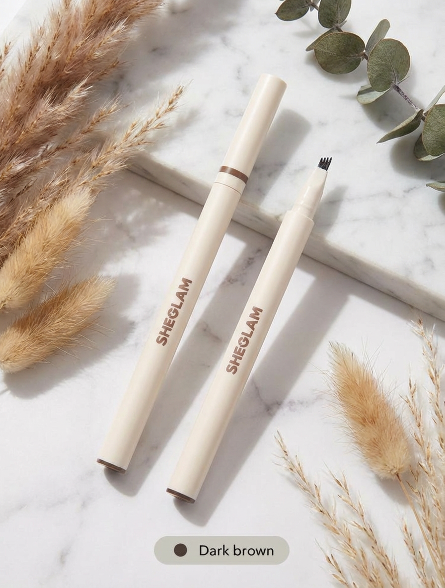 Sheglam 4-Stroke Tip Liquid Eyebrow Pencil | Waterproof Feathered Brow Pen