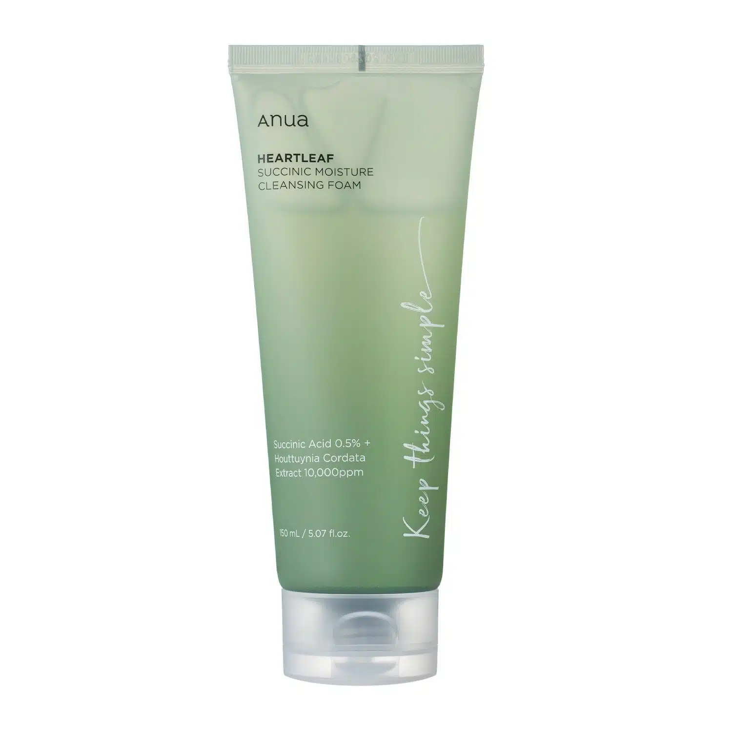 Anua – Heartleaf Succinic Moisture Cleansing Foam